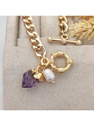 Nakkash Vergulde armband met edelsteen