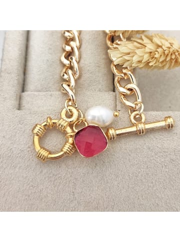 Nakkash Vergulde armband met kristal