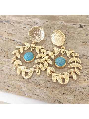 Nakkash Vergold. Ohrstecker mit Edelsteinen