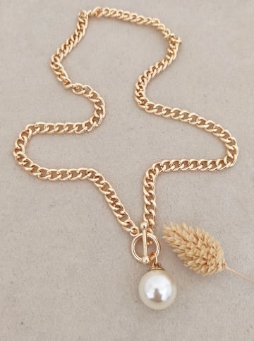 Nakkash Vergulde ketting met sierparels - (L)42 cm