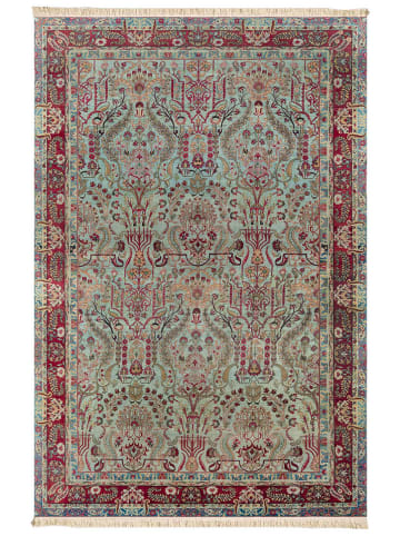 Conceptum Hypnose Katoenen tapijt ''157'' lichtblauw/rood