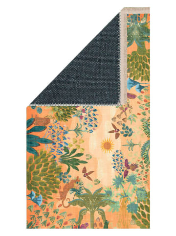 Conceptum Hypnose Katoenen tapijt ''168'' oranje/groen