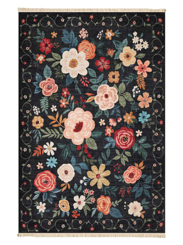 Conceptum Hypnose Katoenen tapijt ''241'' zwart/meerkleurig