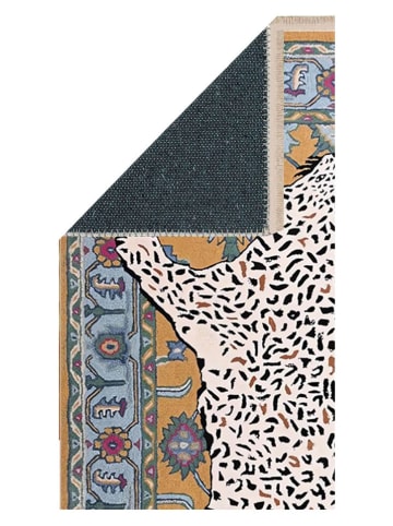 Conceptum Hypnose Katoenen tapijt ''243'' beige/lichtblauw