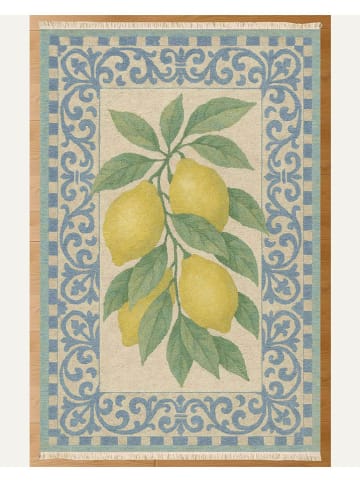 Conceptum Hypnose Katoenen tapijt ''276'' beige/geel/lichtblauw