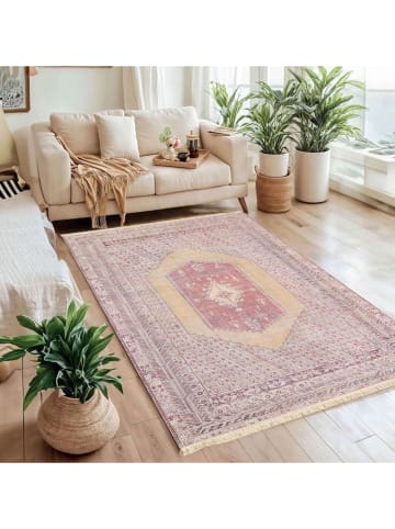 Conceptum Hypnose Katoenen tapijt ''298'' beige/lichtroze