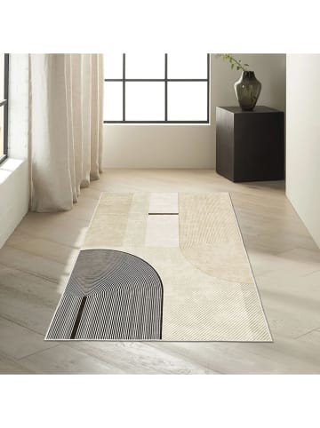 Conceptum Hypnose Kurzflor-Teppich ''Infkece12'' in Creme/ Beige/ Grau