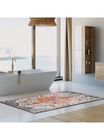 Conceptum Hypnose Kurzflor-Teppich ''Kece-Fr43'' in Beige/ Orange