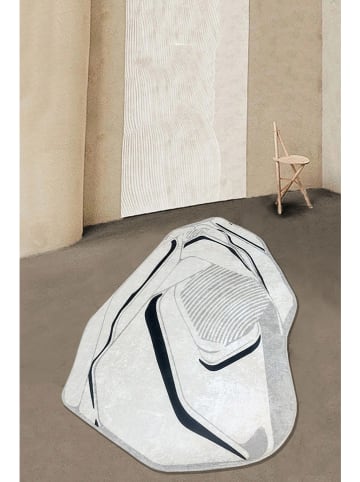 Conceptum Hypnose Kurzflor-Teppich ''Mabilo'' in Creme/ Grau/ Schwarz
