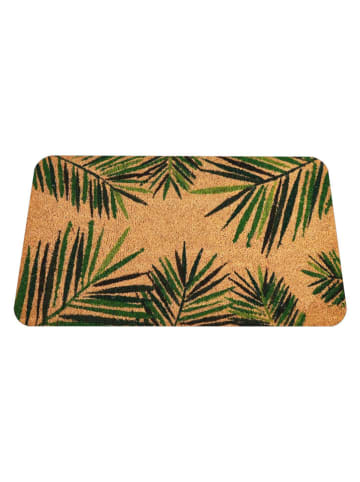 Conceptum Hypnose Fußmatte in Hellbraun/ Grün