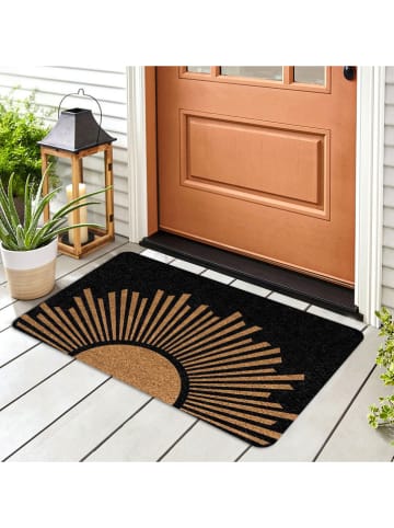 Conceptum Hypnose Deurmat zwart/lichtbruin