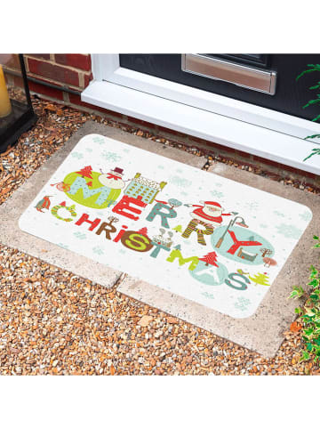 Conceptum Hypnose Wycieraczka w kolorze białym ze wzorem