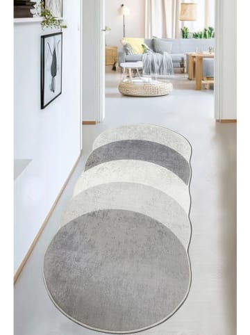 Conceptum Hypnose Laagpolig tapijt "Plumas'' lichtgrijs/beige/crème