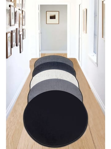 Conceptum Hypnose Dywan "Plumas" w kolorze czarno-szaro-kremowym