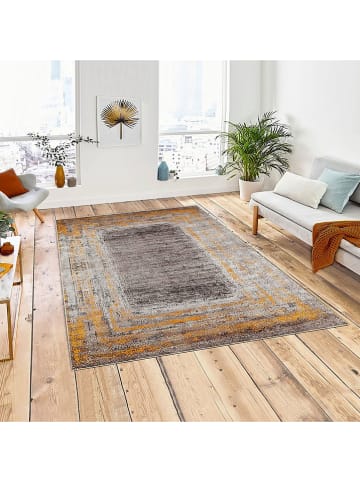 Conceptum Hypnose Dywan ''Woopamuk019'' w kolorze szaro-musztardowym