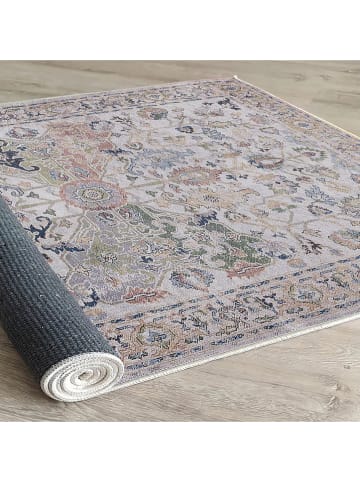 Conceptum Hypnose Katoenen tapijt "Woopamuk340" beige/meerkleurig