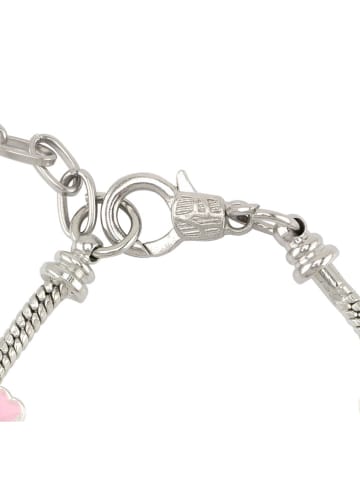 Ulysse Armband "Teddy bear" in Silber/ Rosa