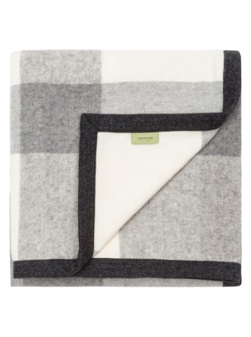 Lanerossi Wollen deken "Abete" grijs/crème - (L)210 x (B)160 cm