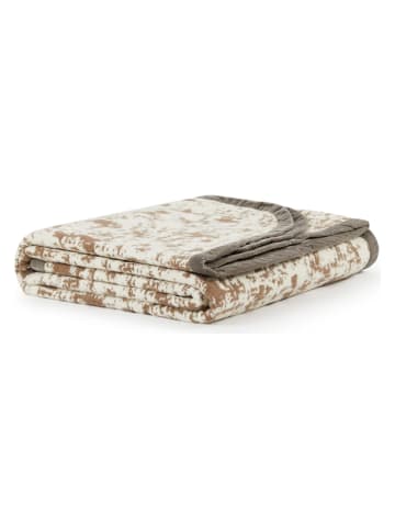 Lanerossi Wolldecke "Camouflage" in Braun/ Beige - (L)250 x (B)220 cm