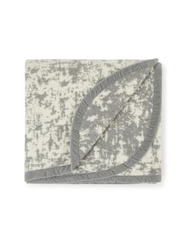 Lanerossi Wełniany koc "Camouflage" w kolorze szaro-kremowym - 250 x 220 cm