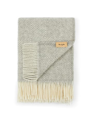 Lanerossi Wełniany koc "Auckland" w kolorze szarym - 200 x 130 cm