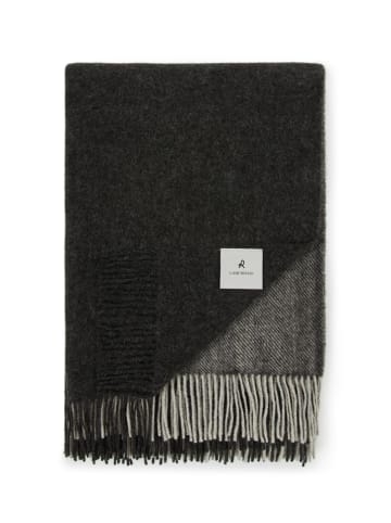 Lanerossi Wollen deken "Koly" antraciet - (L)240 x (B)140 cm