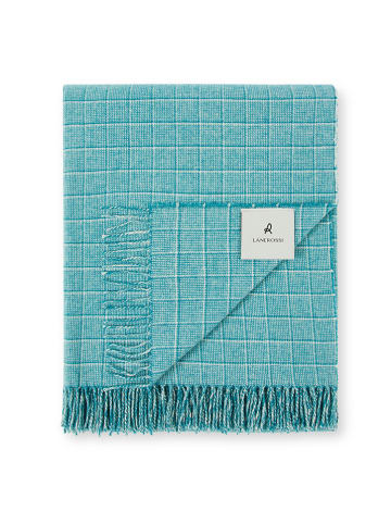 Lanerossi Wolldecke "Pisa" in Hellblau - (L)180 x (B)130 cm