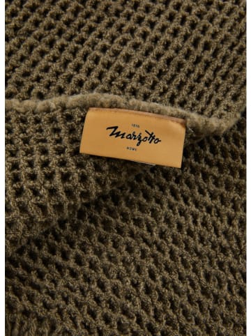 Lanerossi Wollen deken "Maddalena" kaki - (L)180 x (B)130 cm