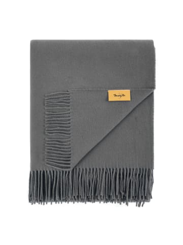 Lanerossi Wollen deken "Luce" grijs - (L)180 x (B)130 cm