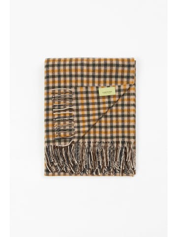 Lanerossi Wohndecke in Beige/ Gelb/ Schwarz - (L)180 x (B)130 cm