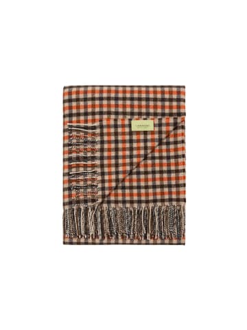 Lanerossi Wohndecke in Beige/ Rot/ Schwarz - (L)180 x (B)130 cm