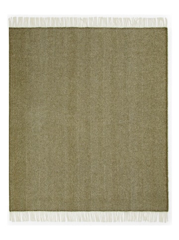 Lanerossi Wollen deken "Iseo" groen - (L)170 x (B)130 cm