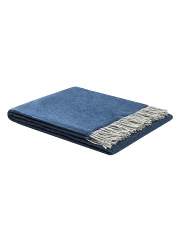 Lanerossi Wolldecke "Ulisse" in Dunkelblau - (L)180 x (B)130 cm