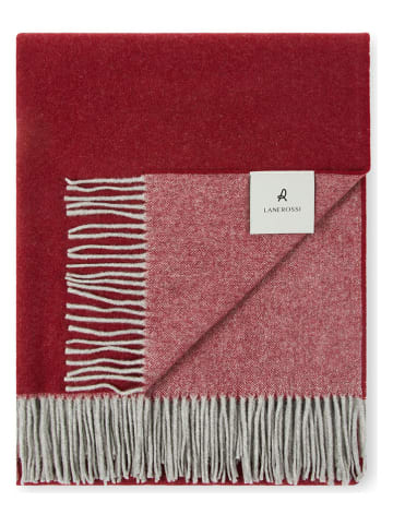 Lanerossi Wolldecke "Ulisse" in Bordeaux - (L)180 x (B)130 cm