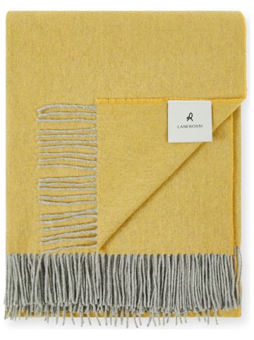 Lanerossi Wolldecke mit Kaschmiranteil in Gold - (L)180 x (B)130 cm