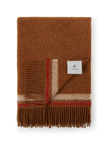 Lanerossi Wollen deken "Halifax" bruin - (L)200 x (B)130 cm