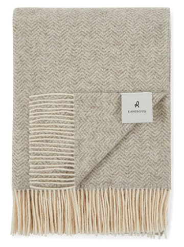 Lanerossi Wolldecke "Emil" in Grau - (L)180 x (B)130 cm