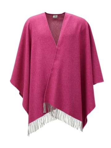 Lanerossi Wollponcho "Celine" in Fuchsia - (L)130 x (B)180 cm