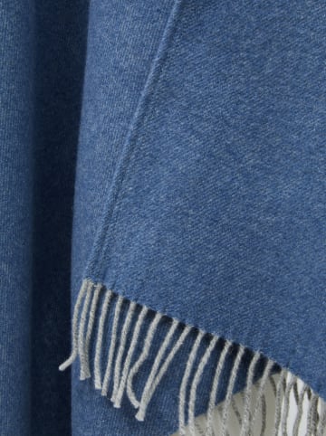 Lanerossi Wollponcho "Celine" in Blau - (L)130 x (B)180 cm