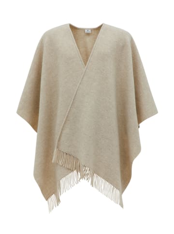 Lanerossi Wollponcho "Kim" in Beige - (L)130 x (B)180 cm