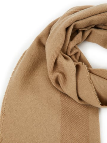 Lanerossi Kaschmirschal "Senna" in Hellbraun - (L)190 x (B)35 cm