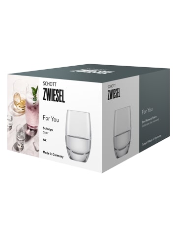 Schott Zwiesel 4-delige set: borrelglazen "For you" - 75 ml