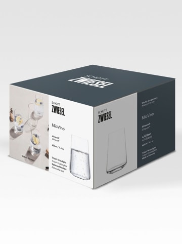 Schott Zwiesel 4-delige set: waterglazen "Miovino" - 425 ml