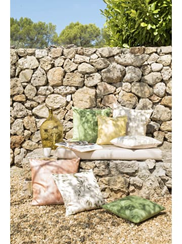 Magma Heimtex Kissenhülle "Giselle" in Creme/ Grün - (L)40 x (B)40 cm