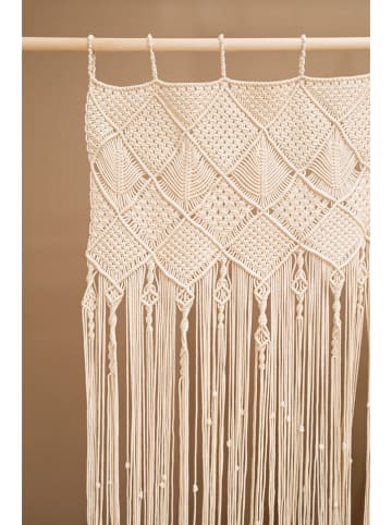 Magma Heimtex Zasłona "Mara" w kolorze beżowym ze szlufkami - 245 x 145 cm