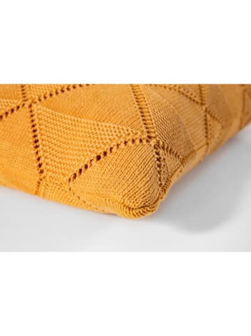 Magma Heimtex Kissenhülle "Purl" in Senf - (L)50 x (B)50 cm