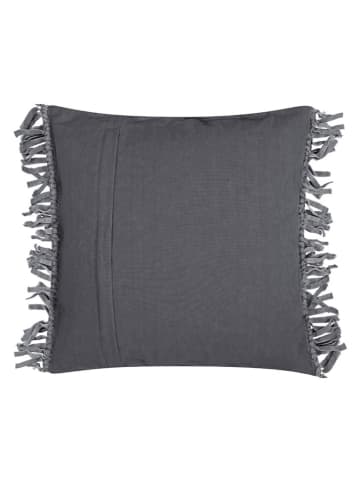 Magma Heimtex Kissenhülle "Fringe" in Grau - (L)45 x (B)45 cm