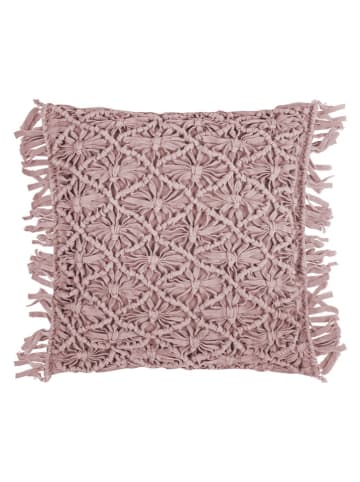 Magma Heimtex Poszewka "Fringe" w kolorze jasnoróżowym na poduszkę - 45 x 45 cm