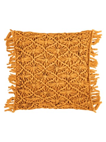 Magma Heimtex Kissenhülle "Fringe" in Senf - (L)45 x (B)45 cm