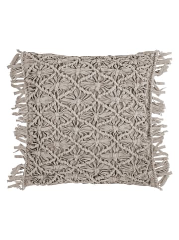 Magma Heimtex Poszewka "Fringe" w kolorze beżowym na poduszkę - 45 x 45 cm